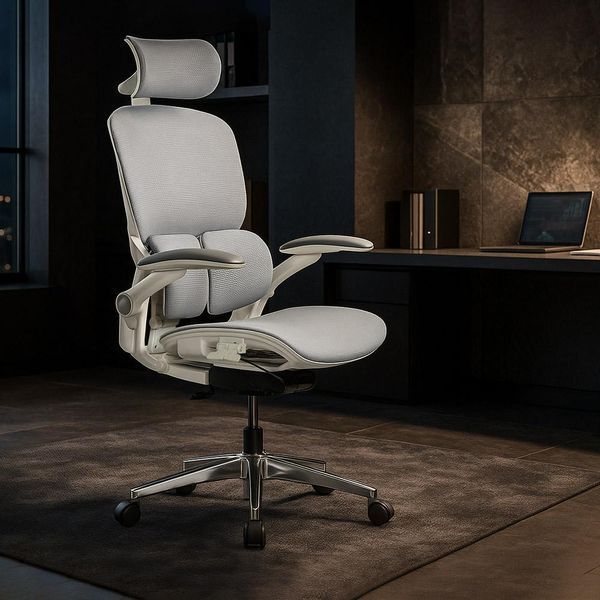 Эргономичное кресло для работы Mealux S202 Air Grey HF-S202 M/G фото