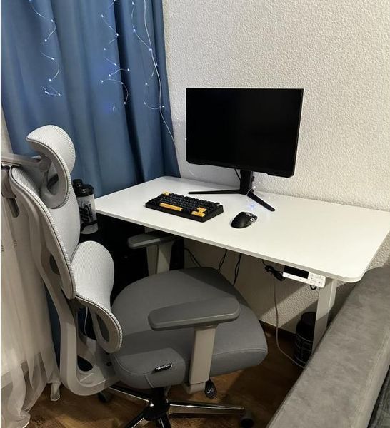 Компьютерное кресло для работы Mealux D1 Air Fabric Grey HF-D1 F/G фото