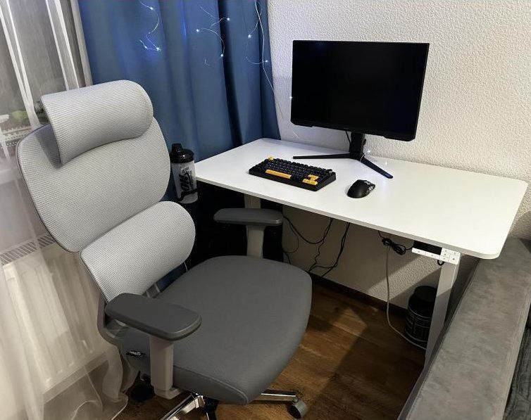 Компьютерное кресло для работы Mealux D1 Air Fabric Grey HF-D1 F/G фото