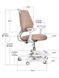 Крісло офісне дитяче Evo-kids Mio Ergo Brown Y-507 BR фото 6