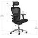 Кресло для работы за компьютером Mealux Q1 Air Black HF-Q1 M/B фото 4