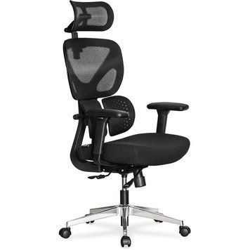 Эргономичное кресло для работы Mealux D1 Duo Air Fabric Black HF-D1 Duo F/B  фото