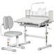 Дитяча парта зі стільчиком та лампою Evo-Kids BD-24 Grey BD-24 G фото