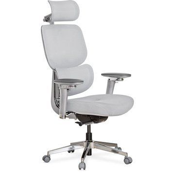Ортопедическое компьютерное кресло для работы Mealux D2 Air Fabric Grey HF-D2 F/G фото