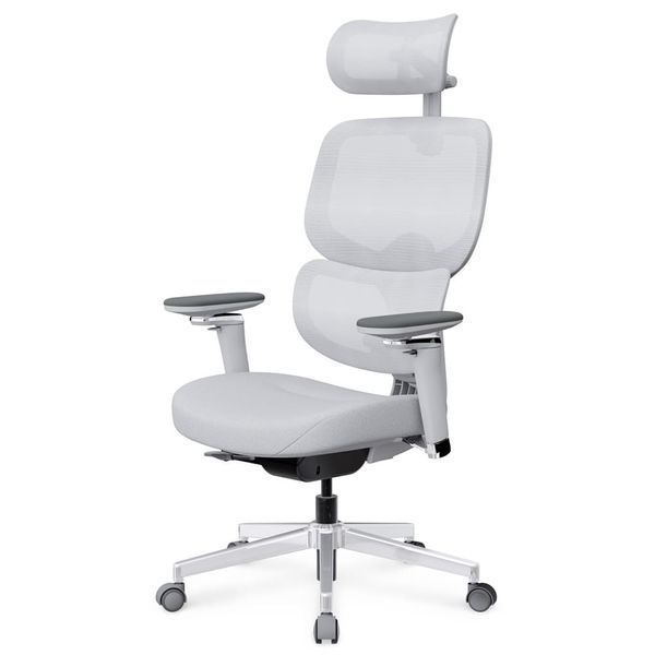 Ортопедическое компьютерное кресло для работы Mealux D2 Air Fabric Grey HF-D2 F/G фото