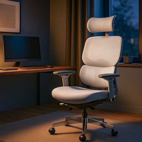 Ортопедическое компьютерное кресло для работы Mealux D2 Air Fabric Grey HF-D2 F/G фото
