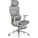 Крісло для роботи з масажем та підставкою Mealux M10 Air Massage Grey  HF-M10 M/G фото 1