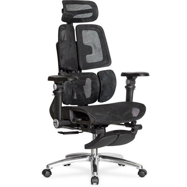 Ортопедическое кресло для компьютера Mealux S3 Air Plus Black HF-S3 M/B фото