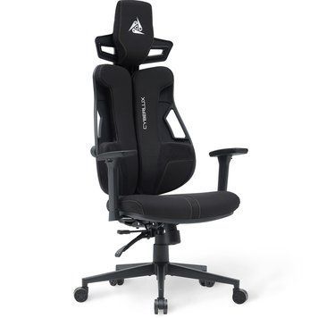 Игровое кресло из ткани Cyberlux V8 Fabric Black GM-V8 FB фото
