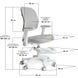 Кресло детское письменное Mealux Atlas Air Grey Y-309 G фото 4