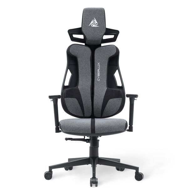 Геймерское кресло из ткани Cyberlux V8 Fabric Grey GM-V8 FG фото