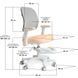 Крісло офісне дитяче Mealux Atlas Peach Y-309 PG фото 4