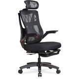 Ергономічне комп'ютерне крісло Mealux HF-G30 Black/Red HF-G30 F/RB фото