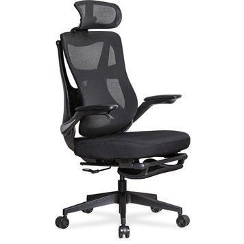 Компьютерное кресло с подставкой для ног Mealux G20 Black HF-G20 F/B фото