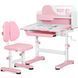 Растущая стол парта со стульчиком трансформер школьнику Mealux Wave Pink BD-31 PN фото