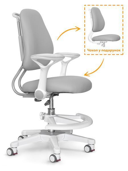 Детское кресло для учебы Evo-kids Mio Ergo Grey Y-507 G фото