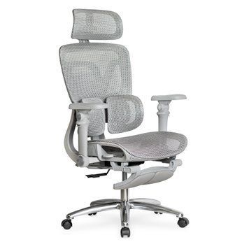 Ортопедичне крісло для комп'ютера Mealux S2 Air Plus Grey  HF-S2 M/G фото