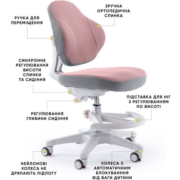 Ортопедичний стілець для школяра Evo-kids Mio Classic Y-405 DP фото